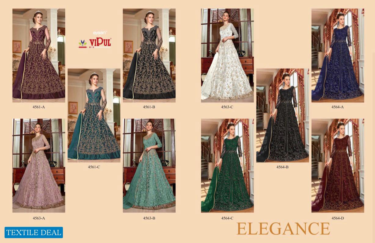 Vipul Elegance Colour Wholesale Festive Dress