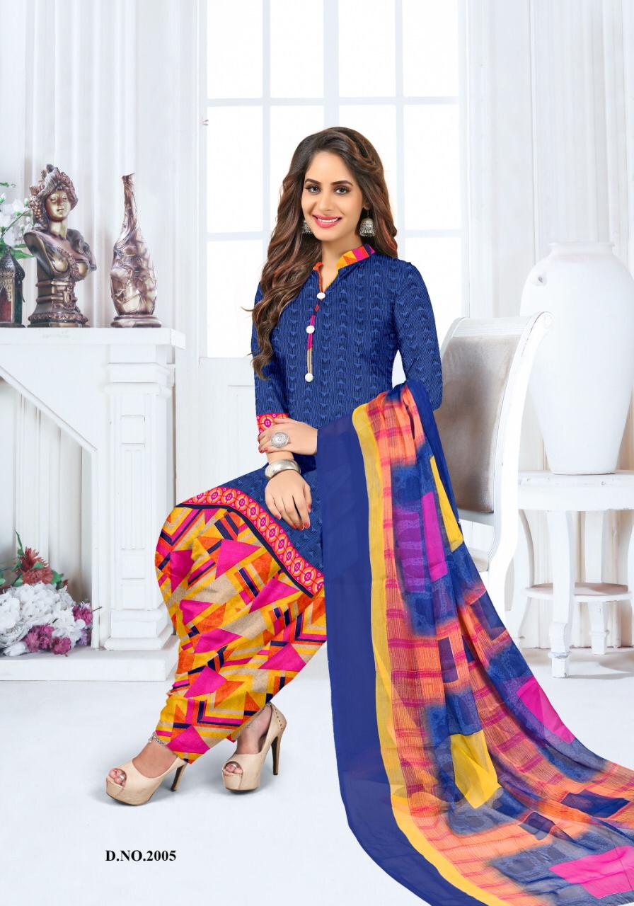 Vishnu Anjali Colour Plus Wholesale Printed Dress material