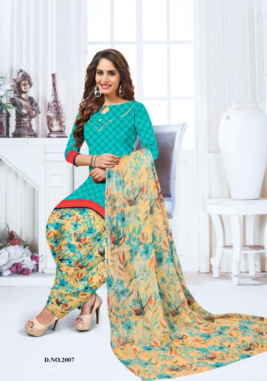 Vishnu Anjali Colour Plus Wholesale Printed Dress material