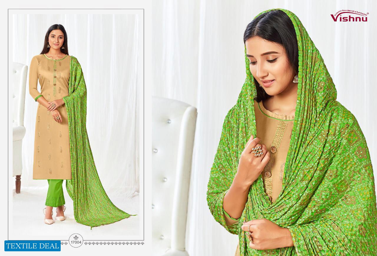 Vishnu Bandhani Wholesale Modal Silk Dress Material