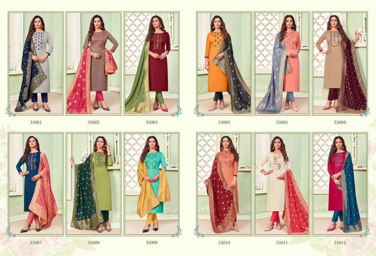 Vishnu Gehnaa Wholesale Cotton Work Dress Material