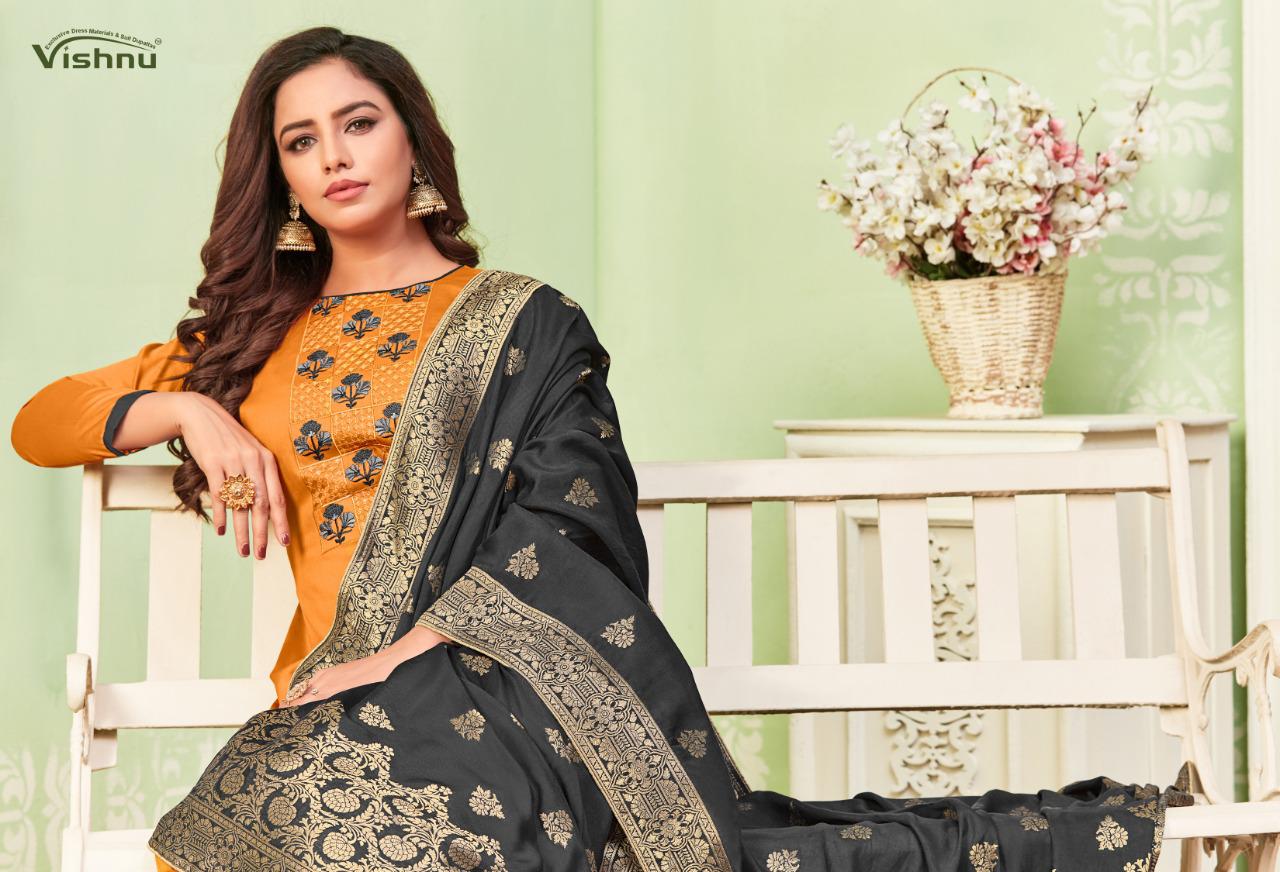 Vishnu Gehnaa Wholesale Cotton Work Dress Material