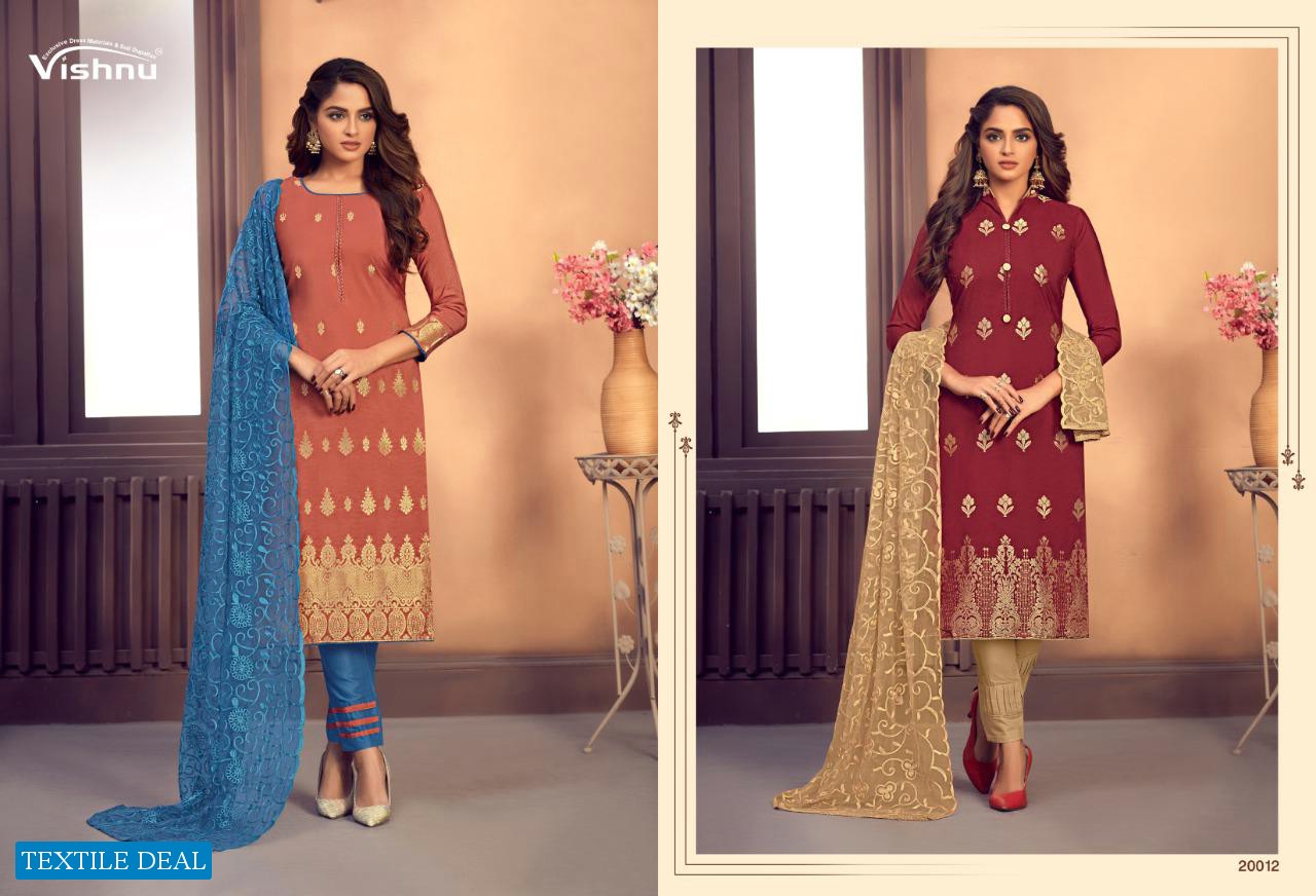 Vishnu Natalia Wholesale Embroidered Dress Material