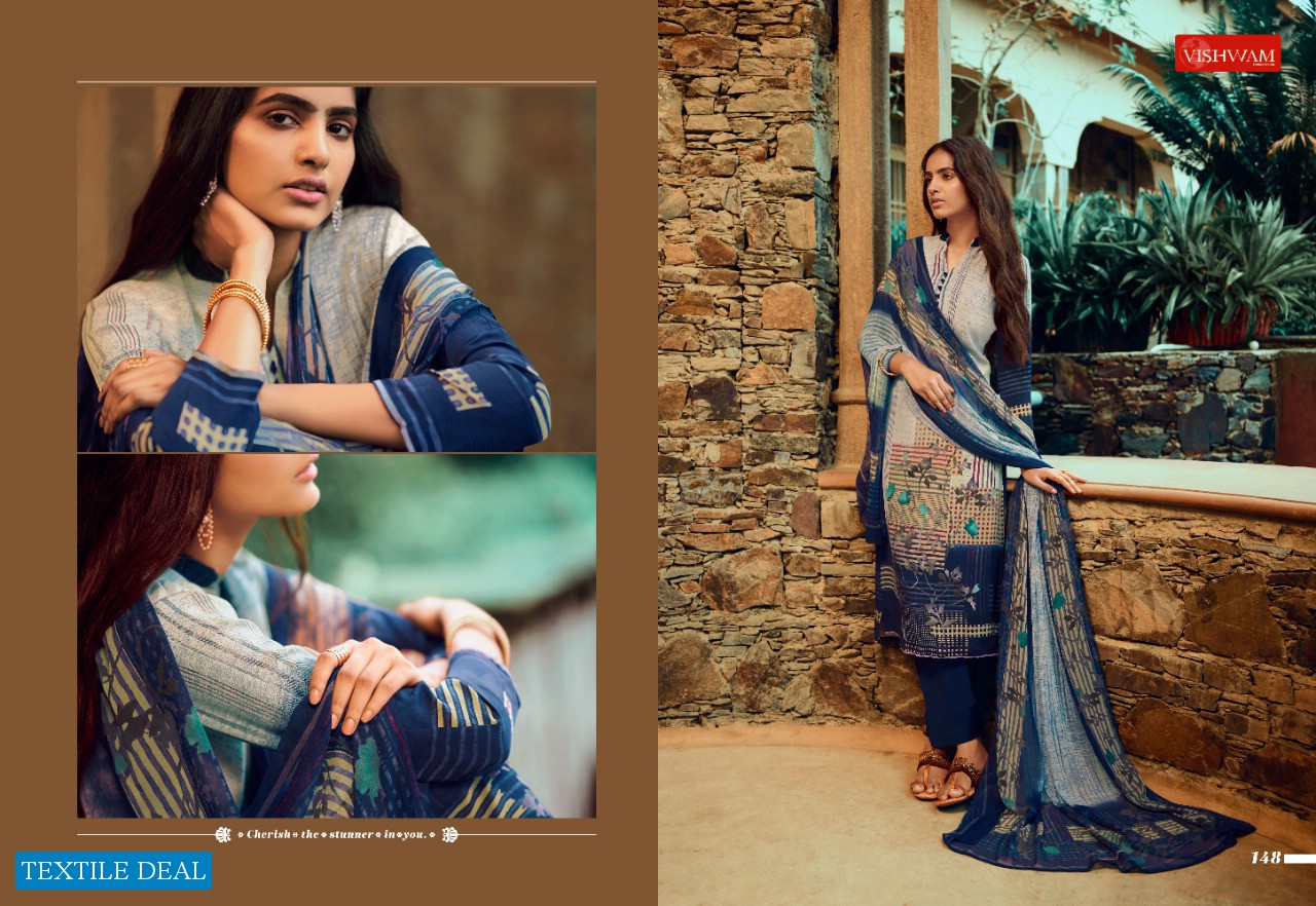 Vishwam Cappuccino Vol-4 Wholesale Crepe Print Dress Material