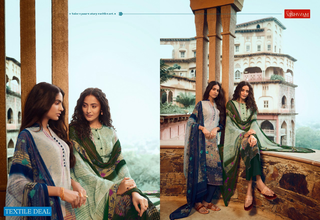 Vishwam Cappuccino Vol-4 Wholesale Crepe Print Dress Material