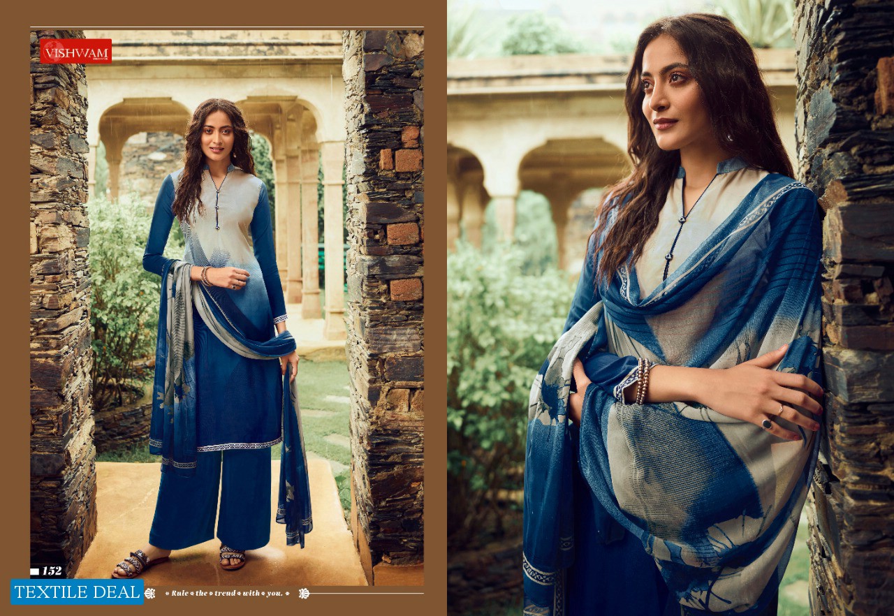 Vishwam Cappuccino Vol-4 Wholesale Crepe Print Dress Material