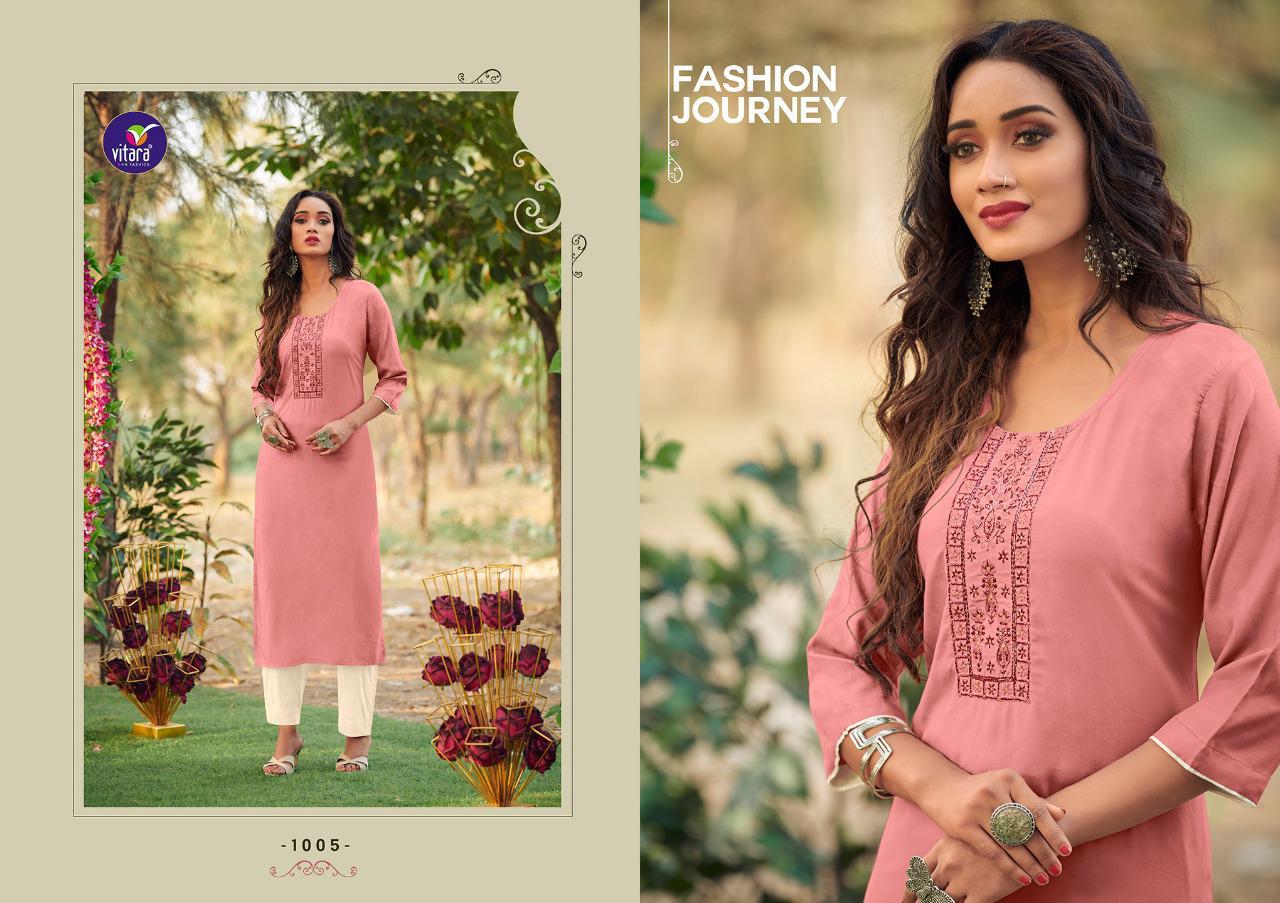Vitara Eliana Wholesale Long Kurtis With Dupatta Catalogs