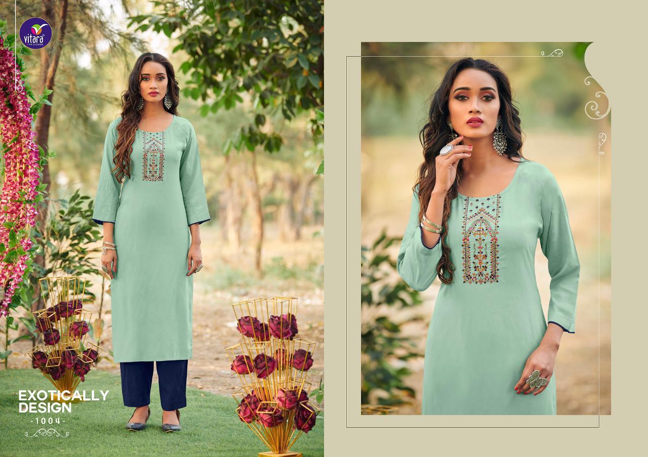 Vitara Eliana Wholesale Long Kurtis With Dupatta Catalogs