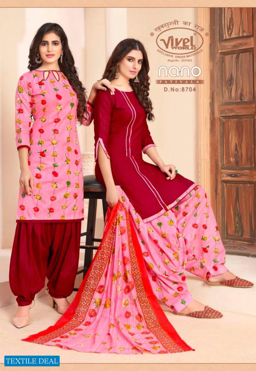 Vivel Nano Patiyala Vol-4 Wholesale Printed Dress Material