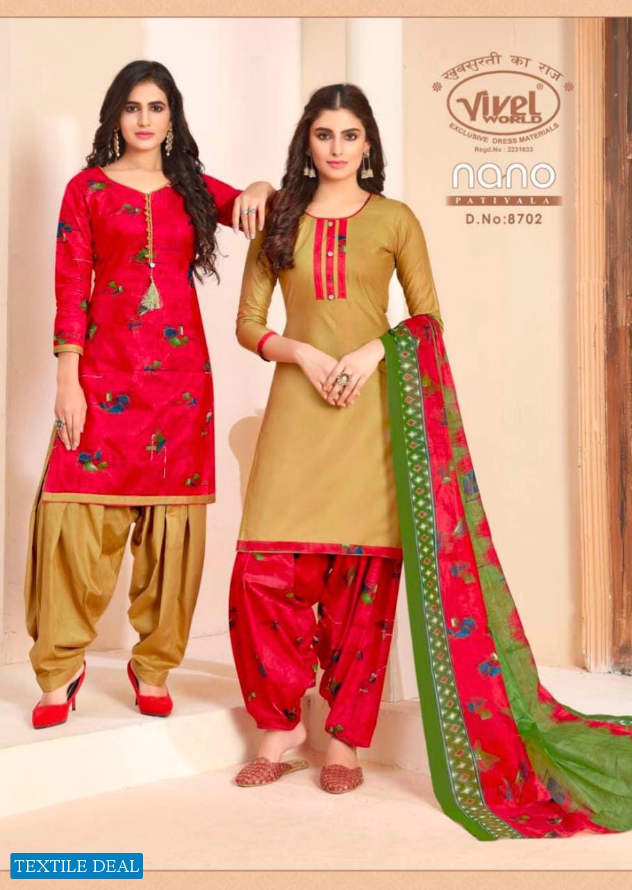 Vivel Nano Patiyala Vol-4 Wholesale Printed Dress Material