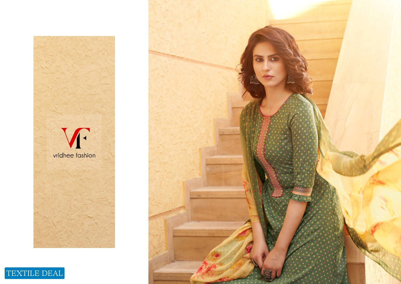 Vridhee Fashion Makhmali Pure Cotton Dress Material