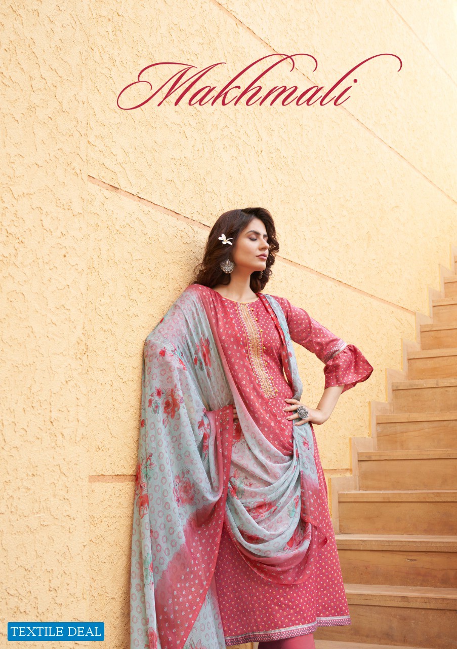 Vridhee Fashion Makhmali Pure Cotton Dress Material