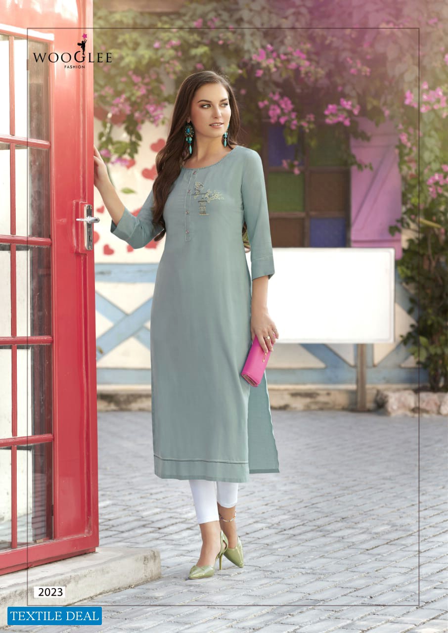 Wooglee Barbella vol-3 Wholesale Full Stitch Kurtis