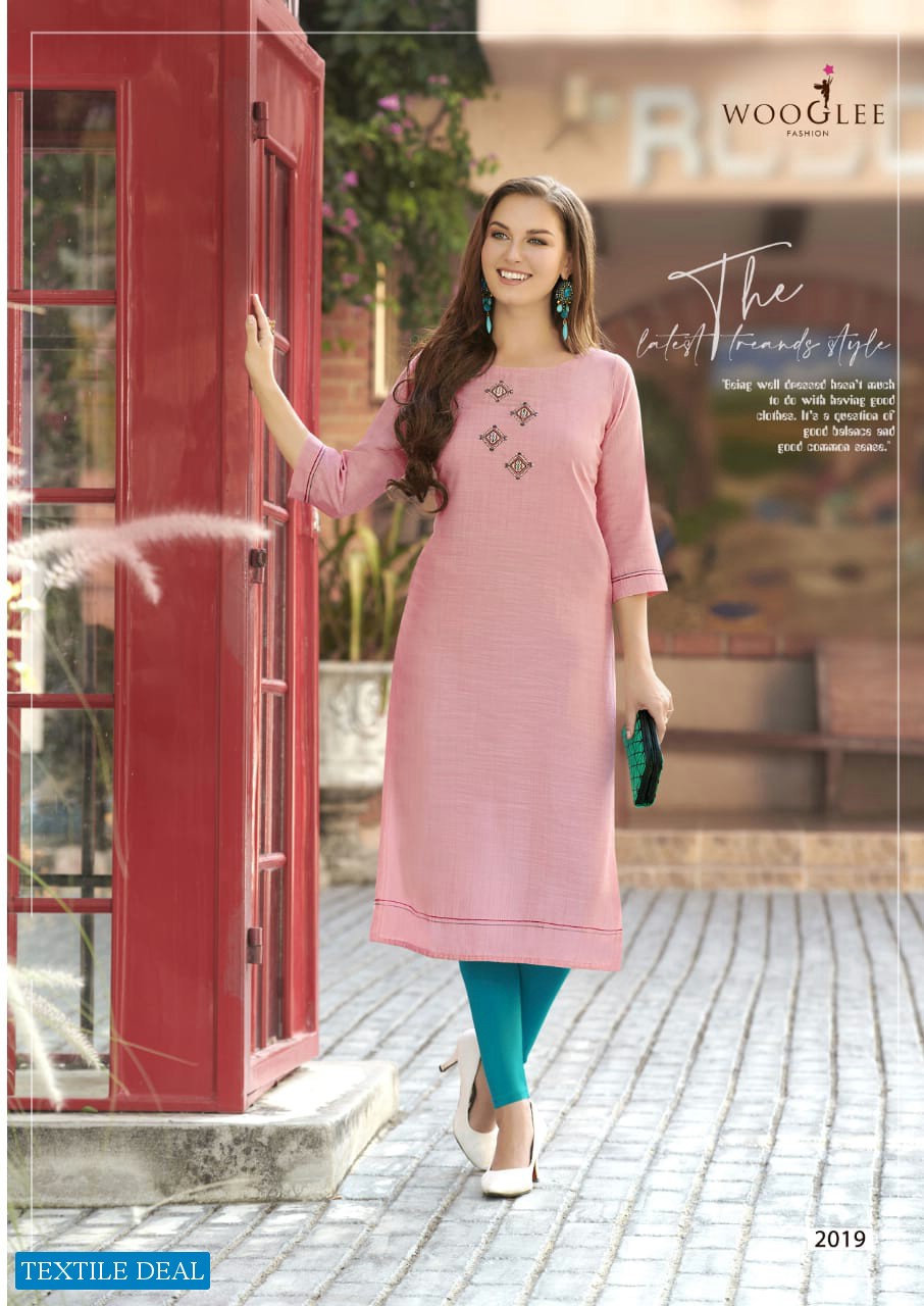 Wooglee Barbella vol-3 Wholesale Full Stitch Kurtis
