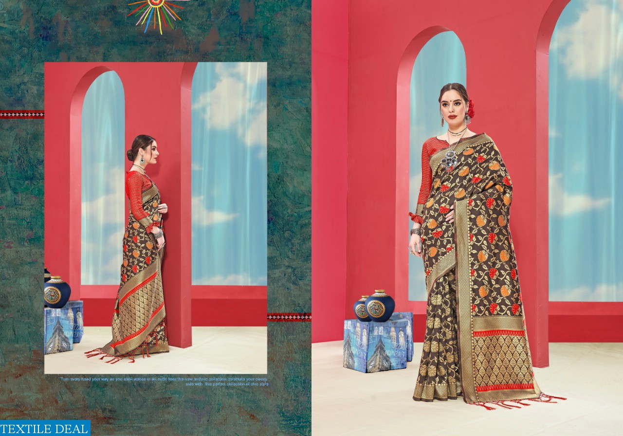 YNF PRESENT TITAN VOL 5 BANARASI SILK TRADITIONAL WEAR SAREE COLLECTION