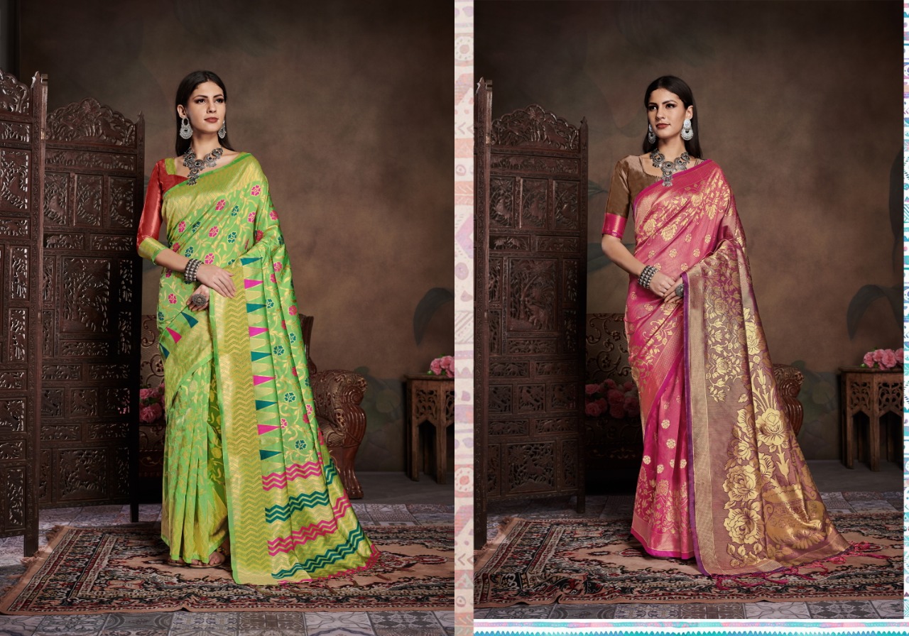 YNF PRESENT TITAN VOL 7 BANARASI SILK TRADITIONAL WEAR SAREE OUTFIT