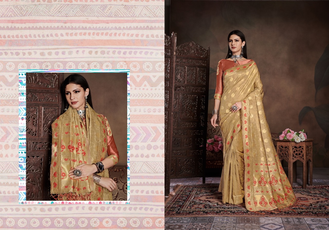 YNF PRESENT TITAN VOL 7 BANARASI SILK TRADITIONAL WEAR SAREE OUTFIT