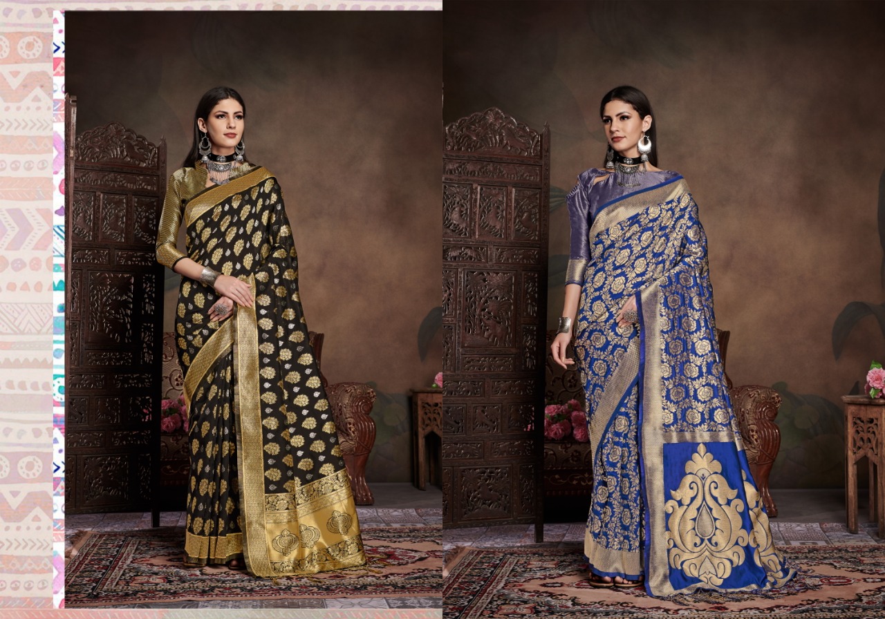 YNF PRESENT TITAN VOL 7 BANARASI SILK TRADITIONAL WEAR SAREE OUTFIT