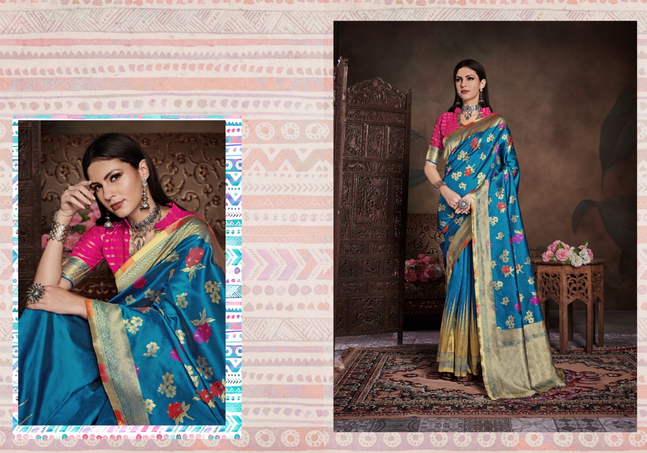 YNF PRESENT TITAN VOL 7 BANARASI SILK TRADITIONAL WEAR SAREE OUTFIT