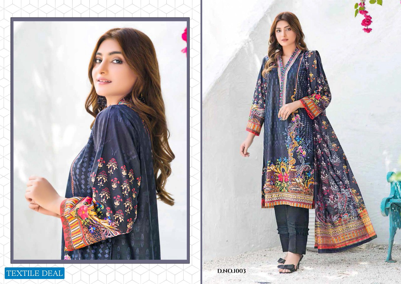 Yashika Mohterma Wholesale Lawn Cotton Dress Material