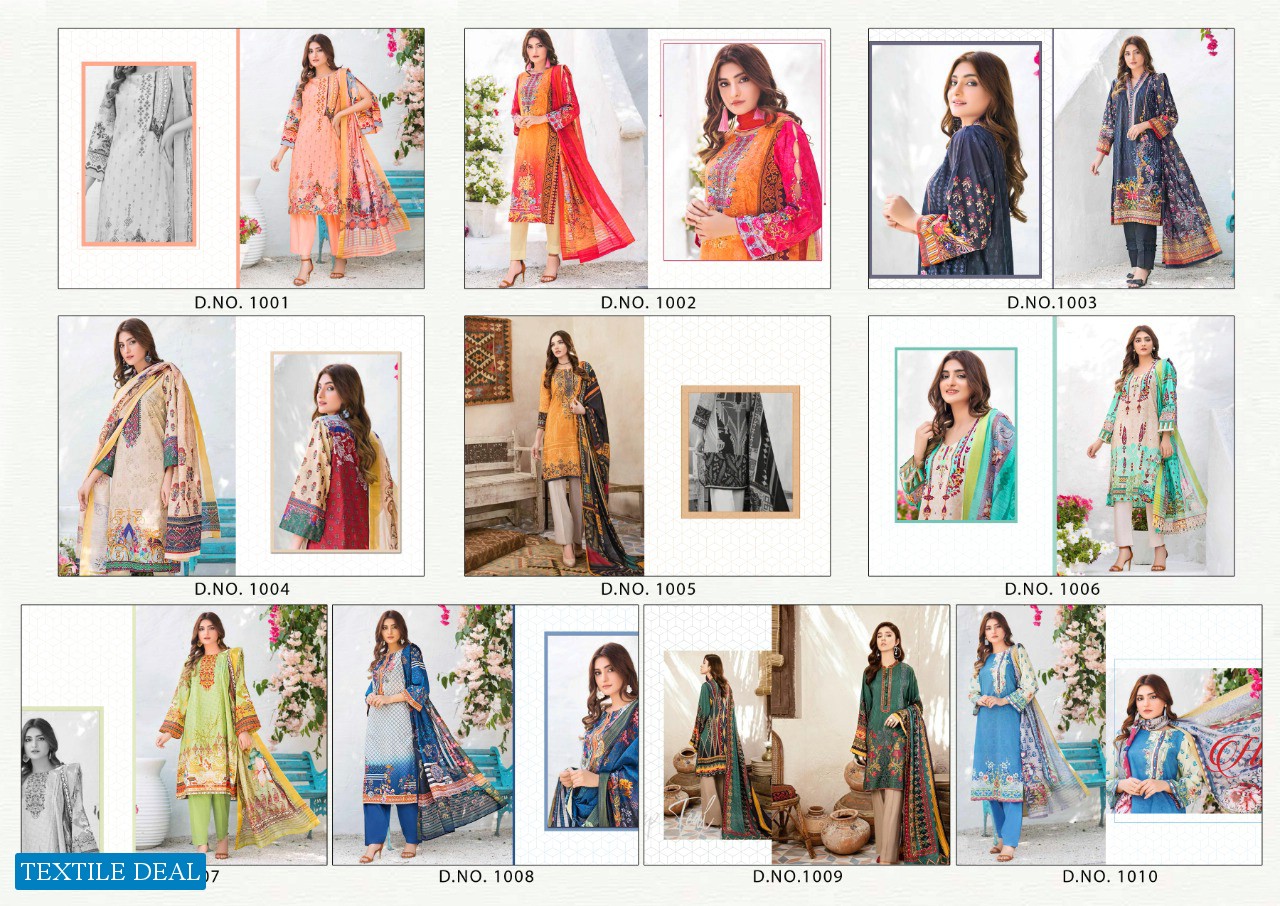 Yashika Mohterma Wholesale Lawn Cotton Dress Material