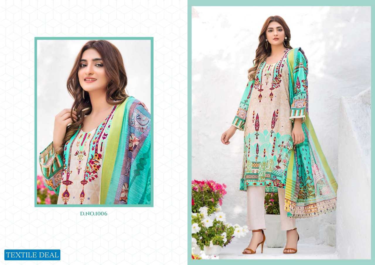 Yashika Mohterma Wholesale Lawn Cotton Dress Material