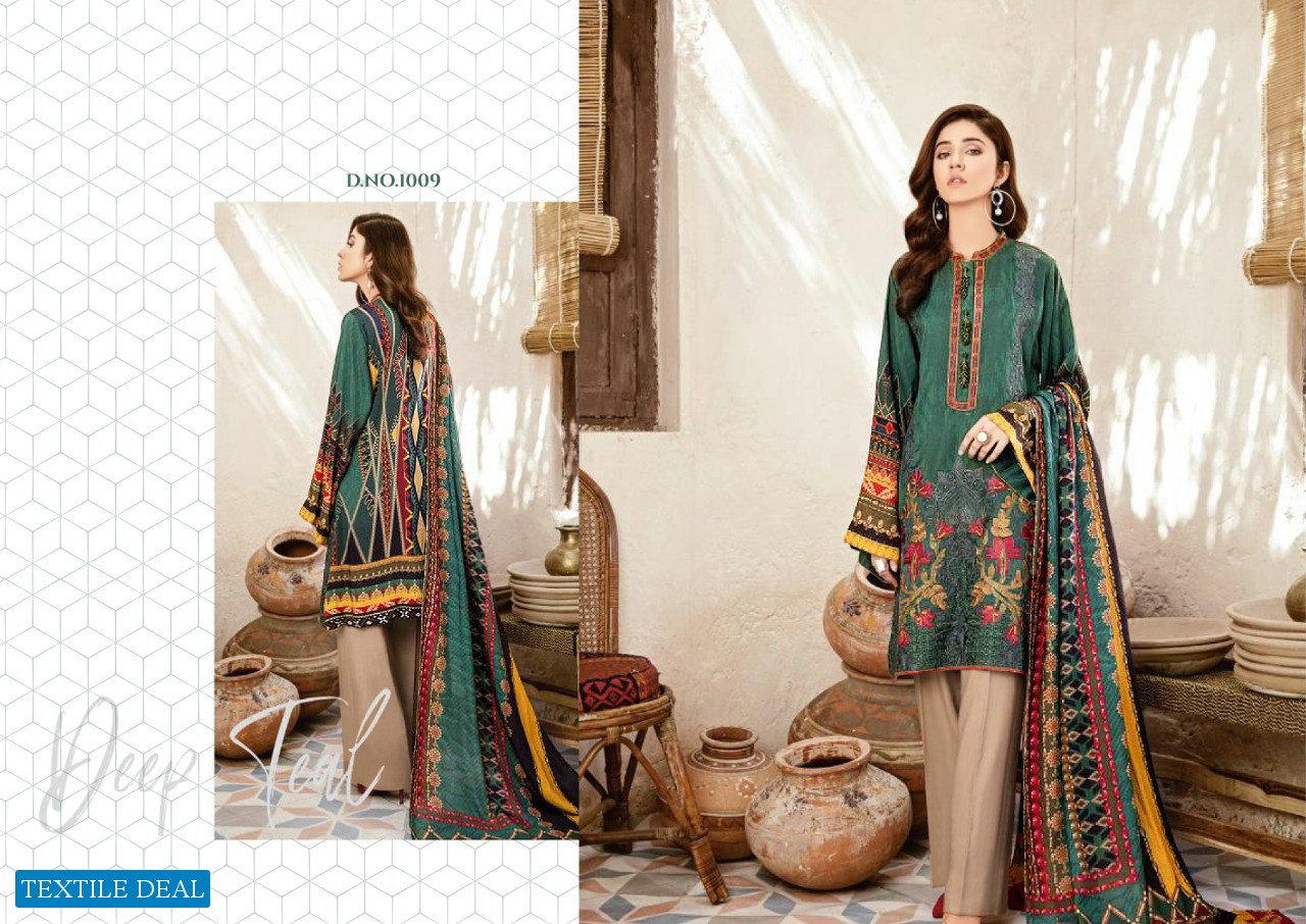 Yashika Mohterma Wholesale Lawn Cotton Dress Material