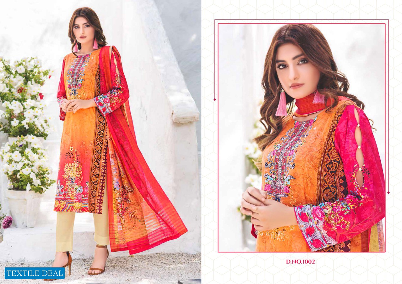 Yashika Mohterma Wholesale Lawn Cotton Dress Material