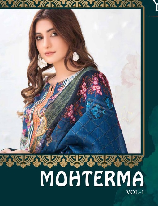 Yashika Mohterma Wholesale Lawn Cotton Dress Material