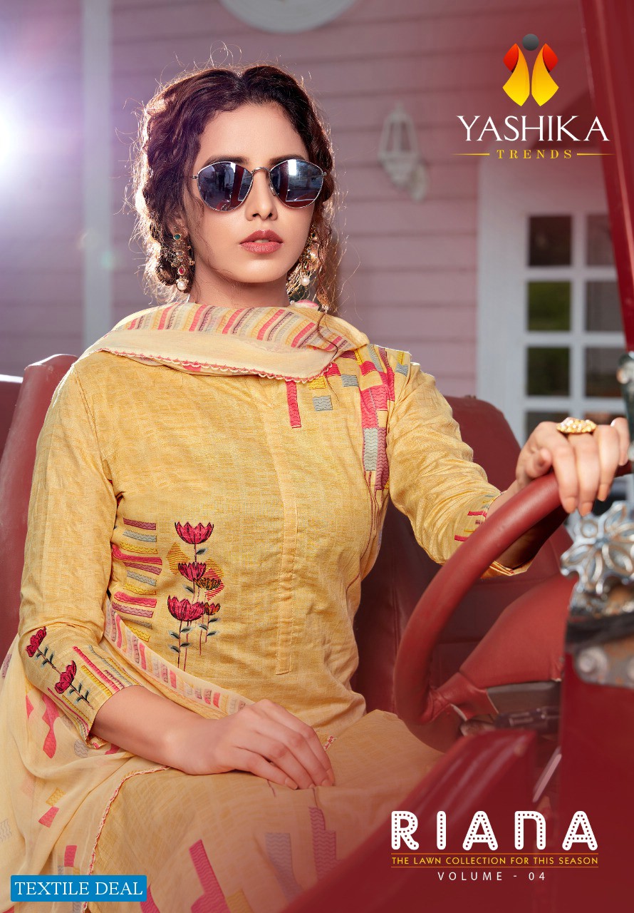 Yashika Riana Vol-4 Wholesale Pure Lawn Woman Dress Material