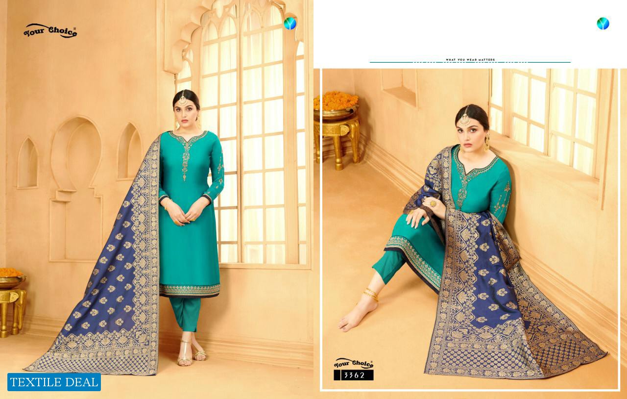 Your Choice Banarasi Vol-4 Wholesale Straight Salwar Suits