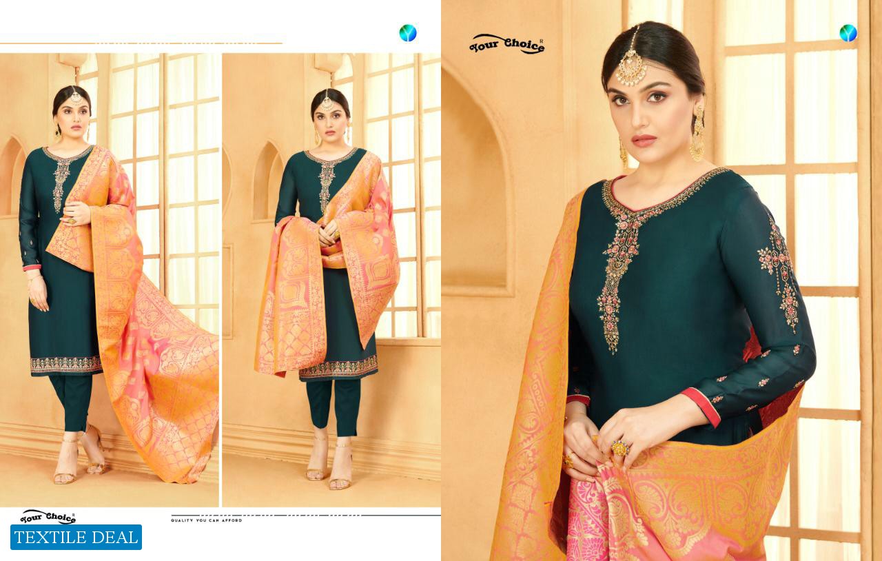 Your Choice Banarasi Vol-4 Wholesale Straight Salwar Suits