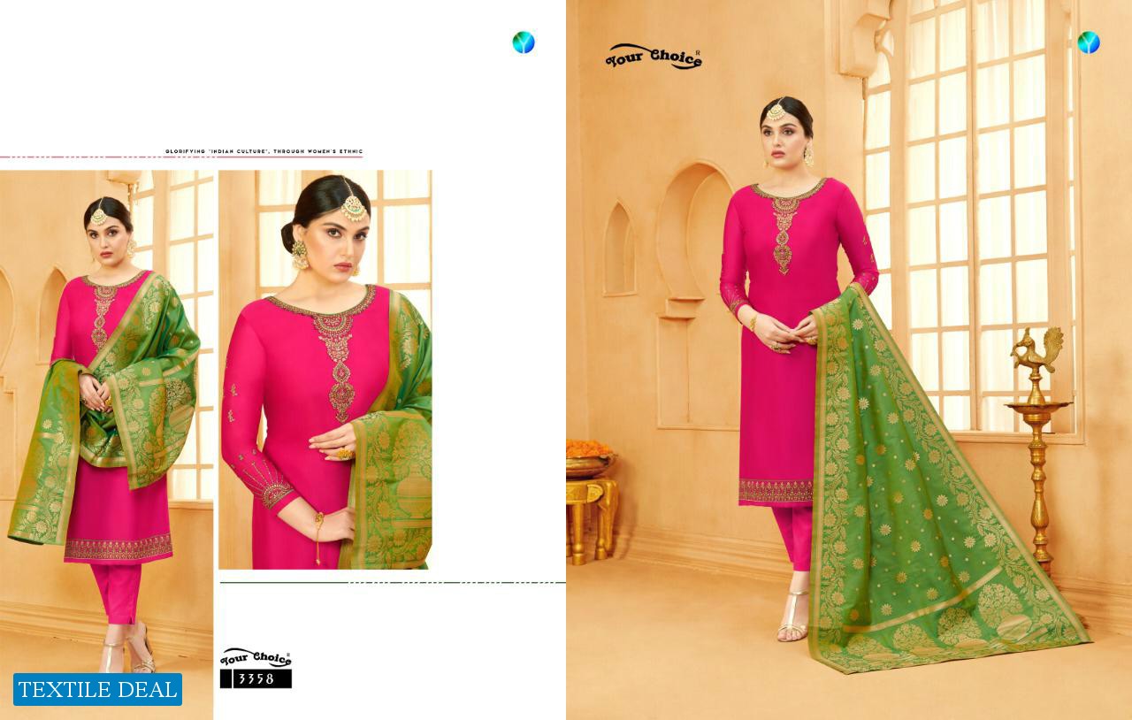 Your Choice Banarasi Vol-4 Wholesale Straight Salwar Suits
