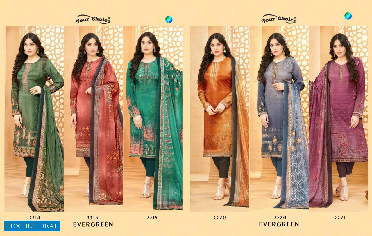 Your Choice Evergreen Wholesale Shopping Straight Salwar Kameez