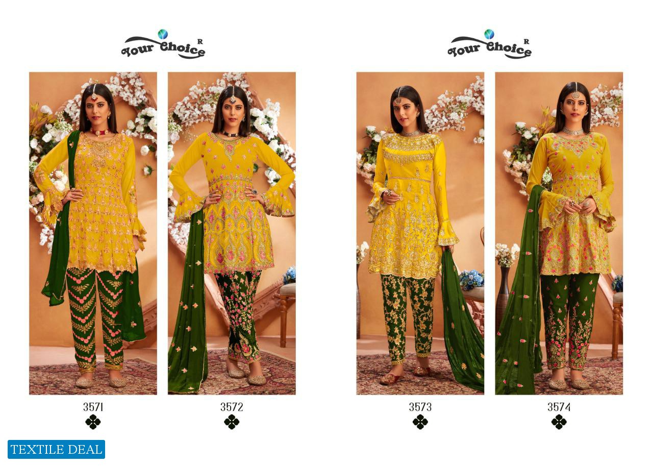 Your Choice Maria B Gold Wholesale Pakistani Concept Salwar Kameez