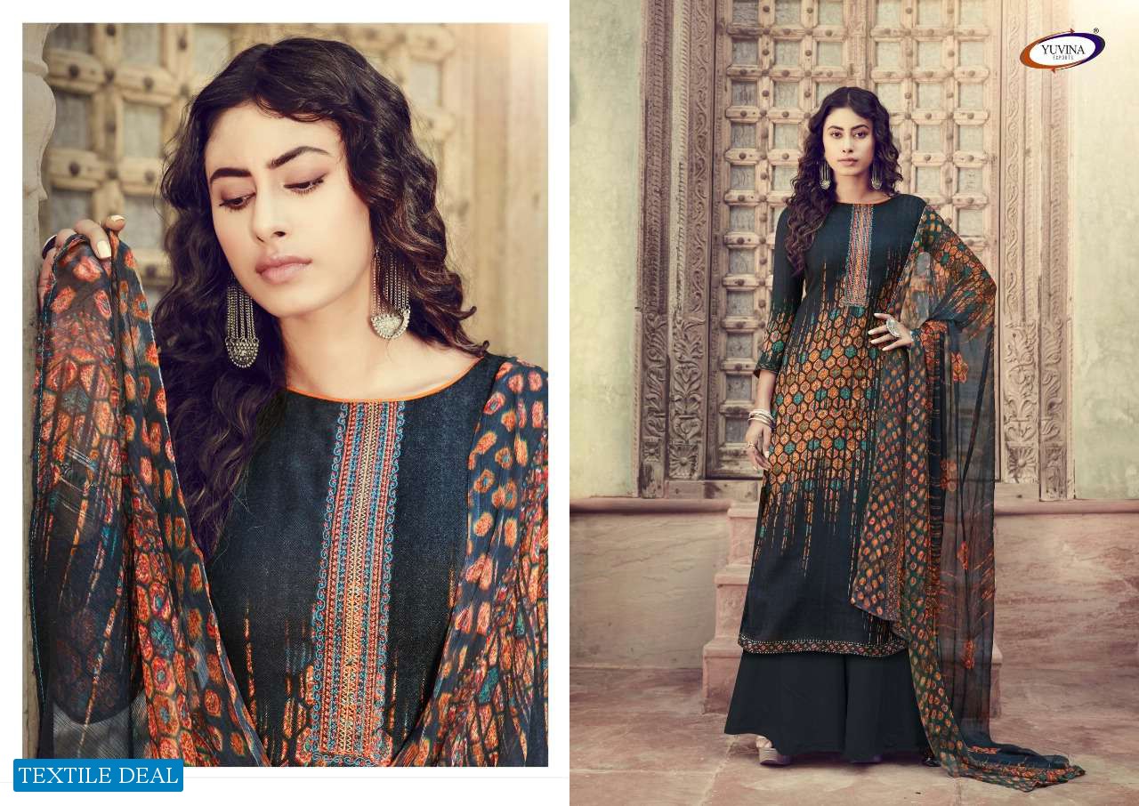 Yuvina Winter Glam Wholesale Pashmina Winter Dress Material