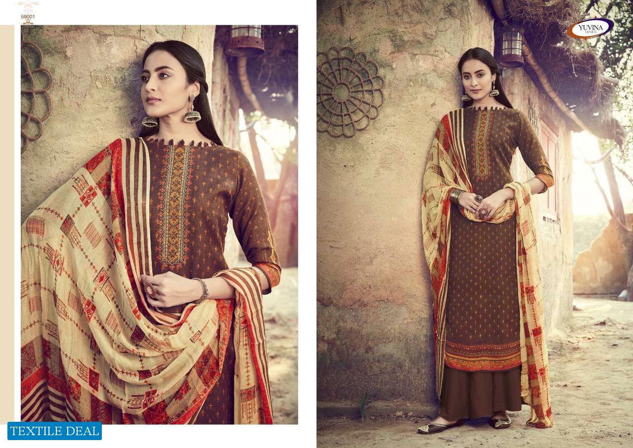 Yuvina Winter Sonet Wholesale Pashmina Winter Dress Material