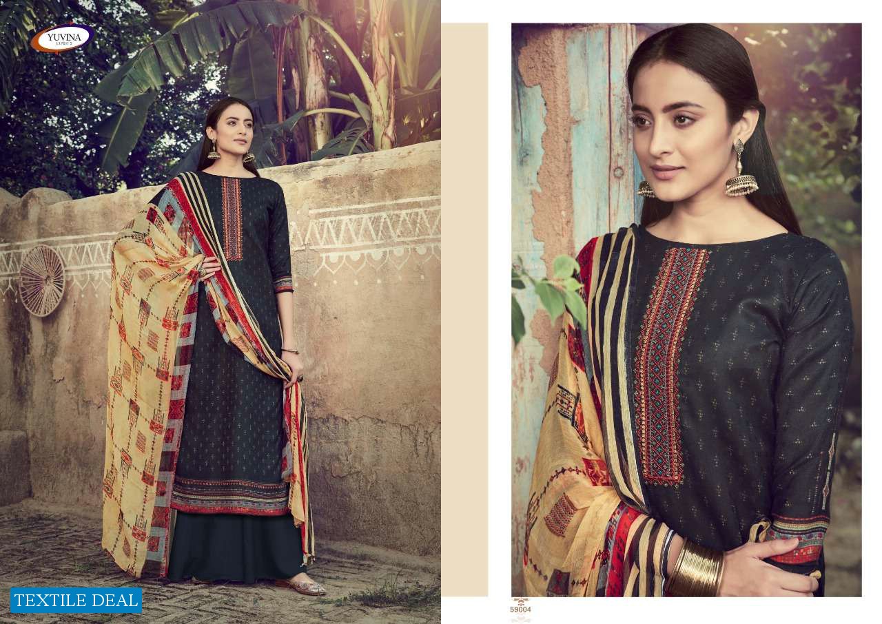 Yuvina Winter Sonet Wholesale Pashmina Winter Dress Material