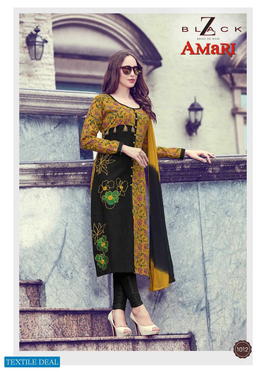 Z Black Amari Wholesale Casual Printed Dress Material