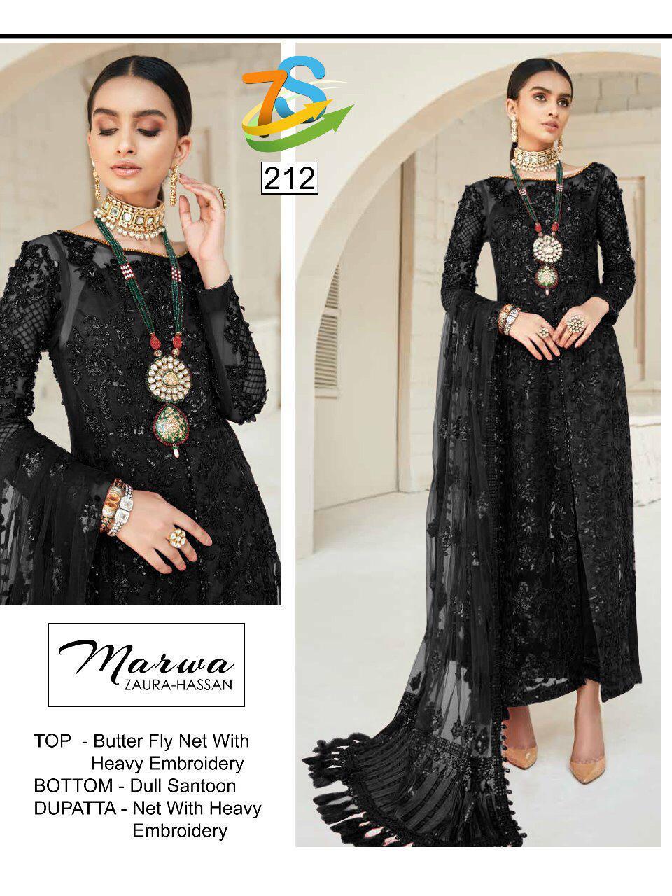 ZAURA HASSAN MARWA BUTTERFLY NET PAKISTANI DRESS COLLECTION