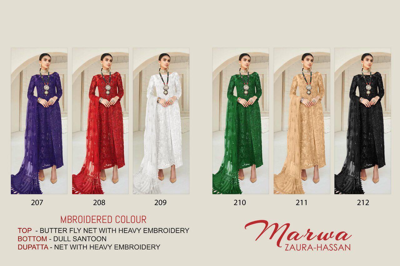 ZAURA HASSAN MARWA BUTTERFLY NET PAKISTANI DRESS COLLECTION