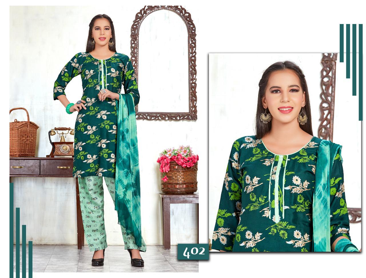ZEEL BY TRENDY RAYON PRINT DAILY WEAR READYMADE SALWAR SUITS AT LOWEST RATE