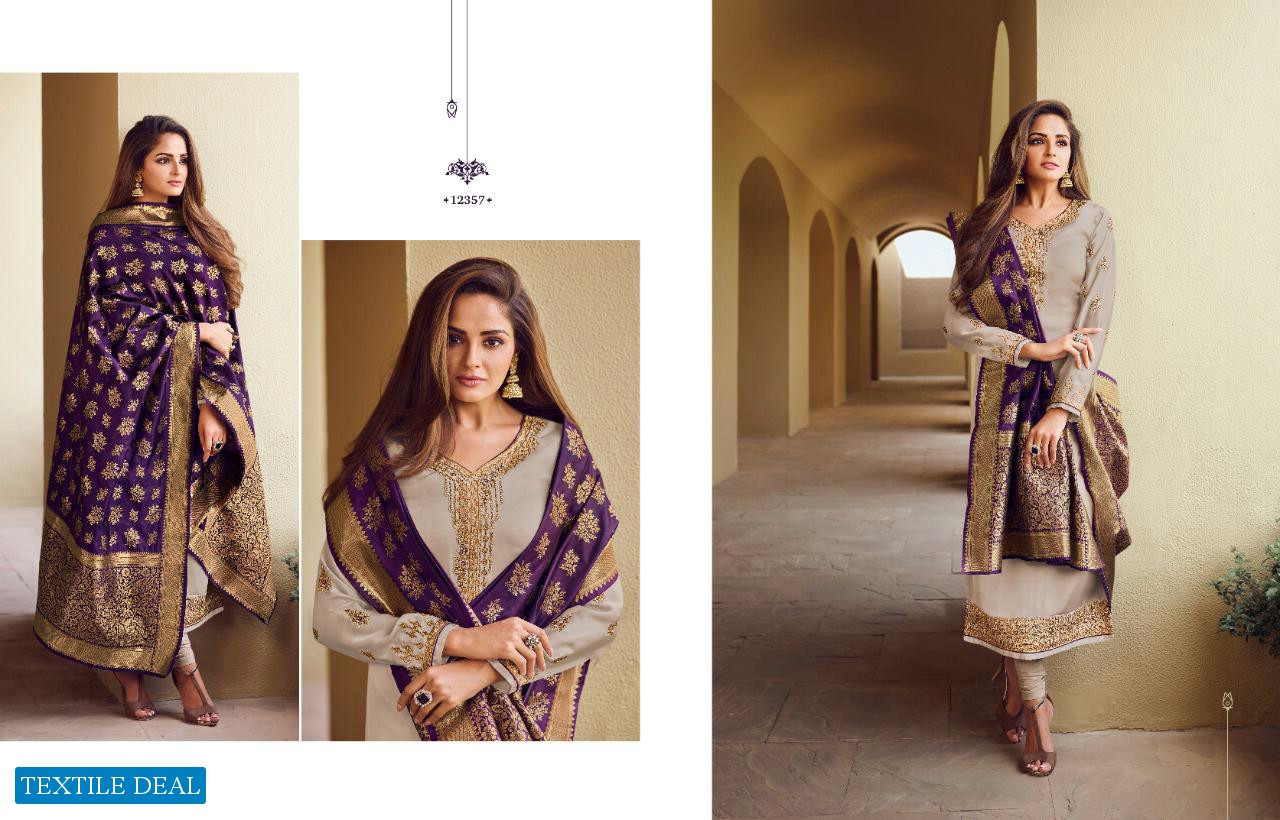 ZISA BANARASI VOL 10 BY MEERA SATIN GEORGETTE EMBROIDERY SALWAR KAMEEZ