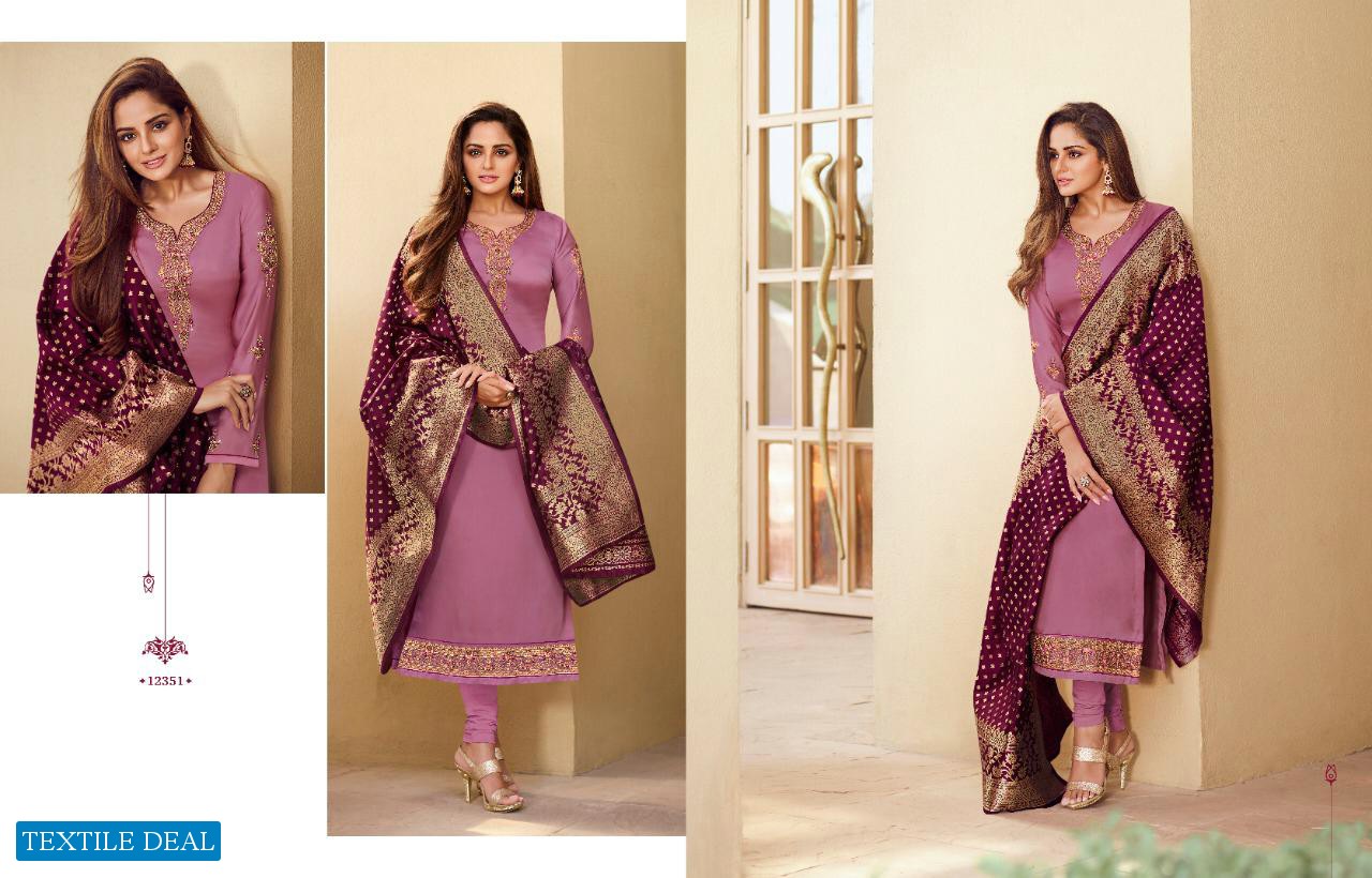 ZISA BANARASI VOL 10 BY MEERA SATIN GEORGETTE EMBROIDERY SALWAR KAMEEZ
