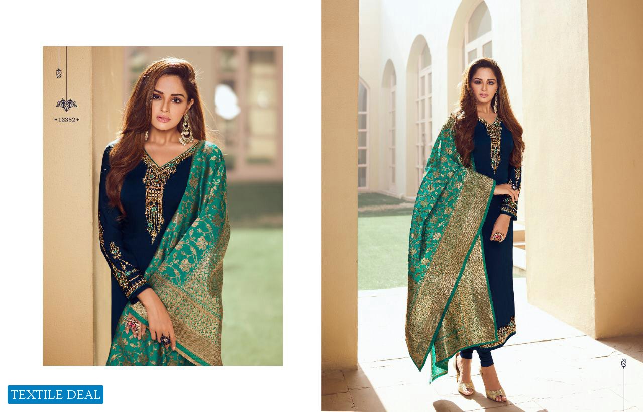 ZISA BANARASI VOL 10 BY MEERA SATIN GEORGETTE EMBROIDERY SALWAR KAMEEZ