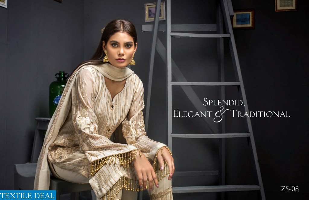 ZS Kalyan Chiffon embroidered Collection Wholesale Pakistani Dresses
