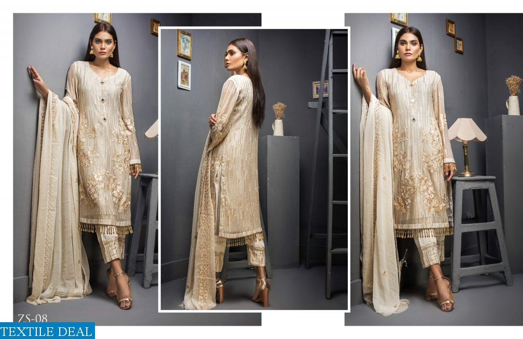ZS Kalyan Chiffon embroidered Collection Wholesale Pakistani Dresses