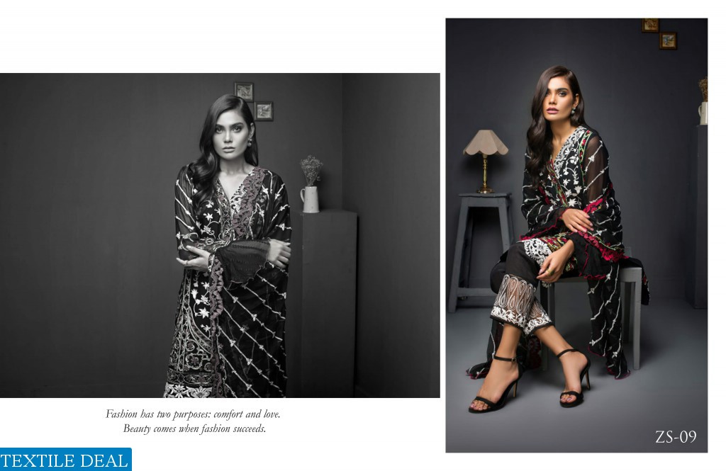 ZS Kalyan Chiffon embroidered Collection Wholesale Pakistani Dresses