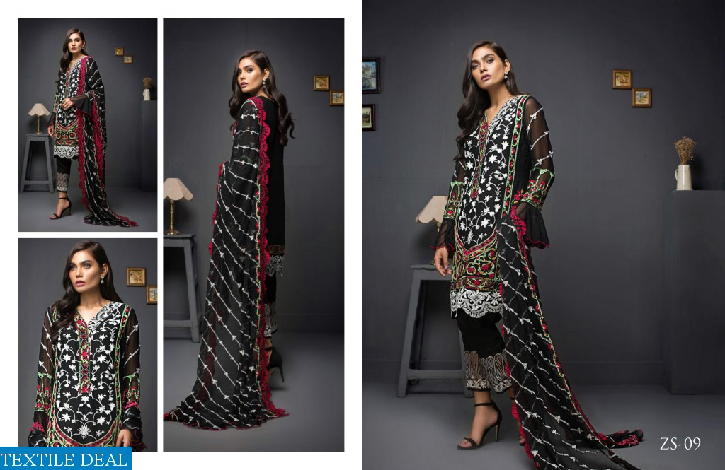 ZS Kalyan Chiffon embroidered Collection Wholesale Pakistani Dresses