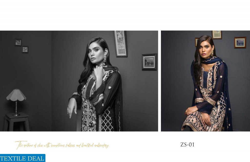 ZS Kalyan Chiffon embroidered Collection Wholesale Pakistani Dresses